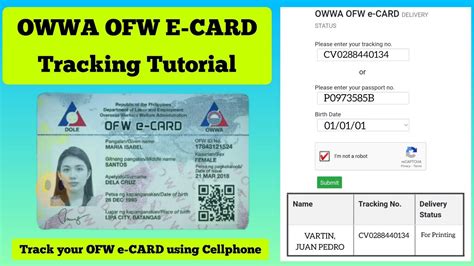 Paano mag TRACK ng OWWA OFW E.